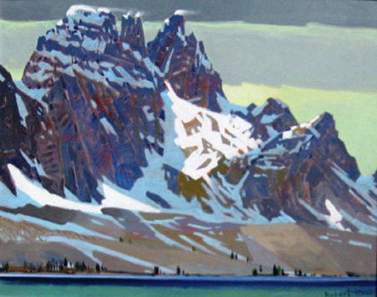 Painting of Mountains in Canada